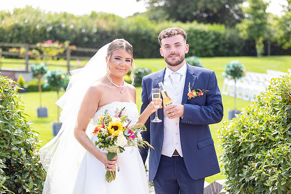 Bride and Groom Just Married