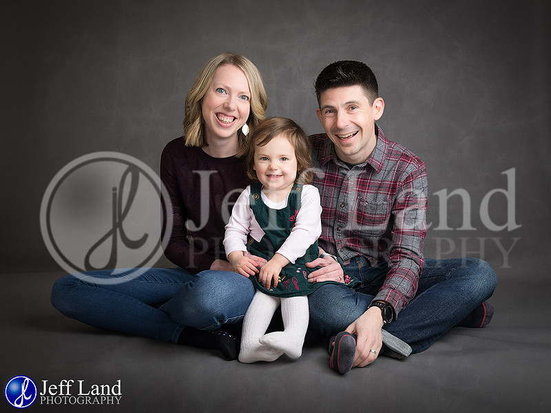 Family Studio Portrait of Steve Katie & Chloe